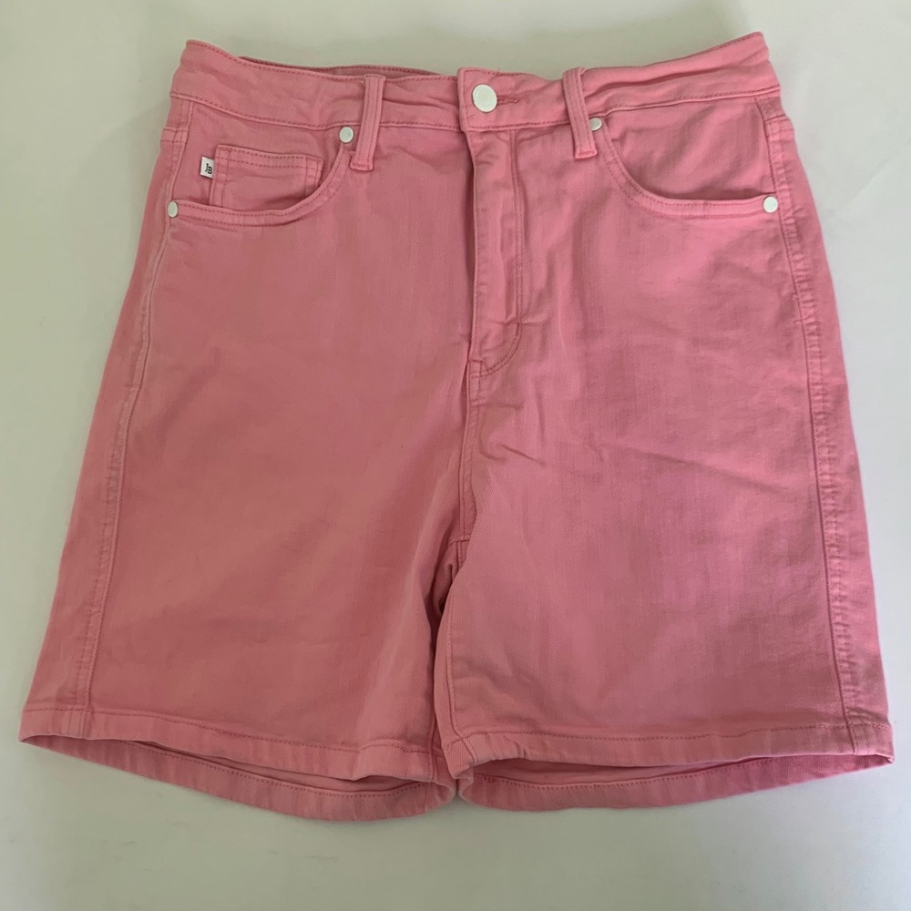 Judy Blue Denim Short Women XL Pink Garment Dyed High Rise Stretch Barbie Summer